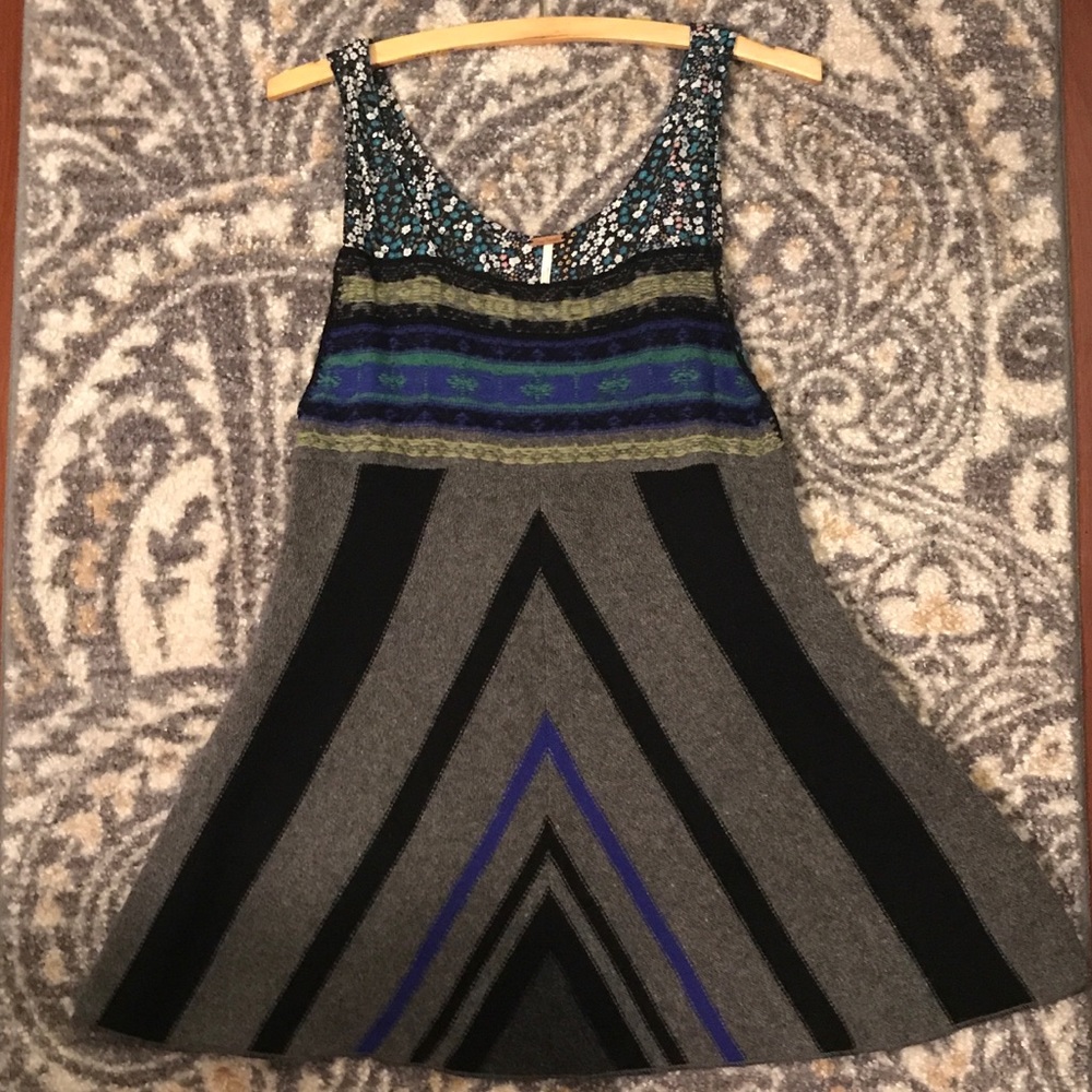 Free People Babydoll Sweater Dress